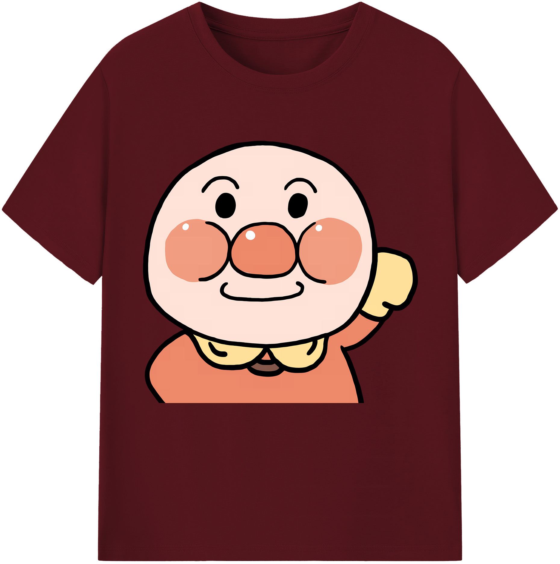 （画像用） アンパンマン Anpanman 綿100％半袖Tシャツ（フロントプリント）